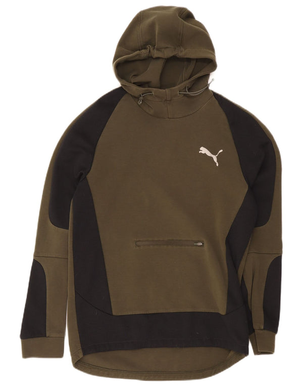 Puma Herre hættetrøje Jumper Medium Grøn Colourblock Bomuld