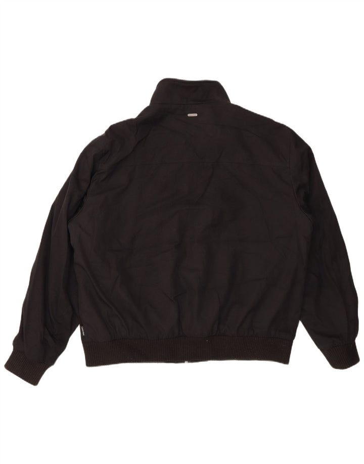 CALVIN KLEIN Bomberjakke til mænd UK 40 Stor sort polyester