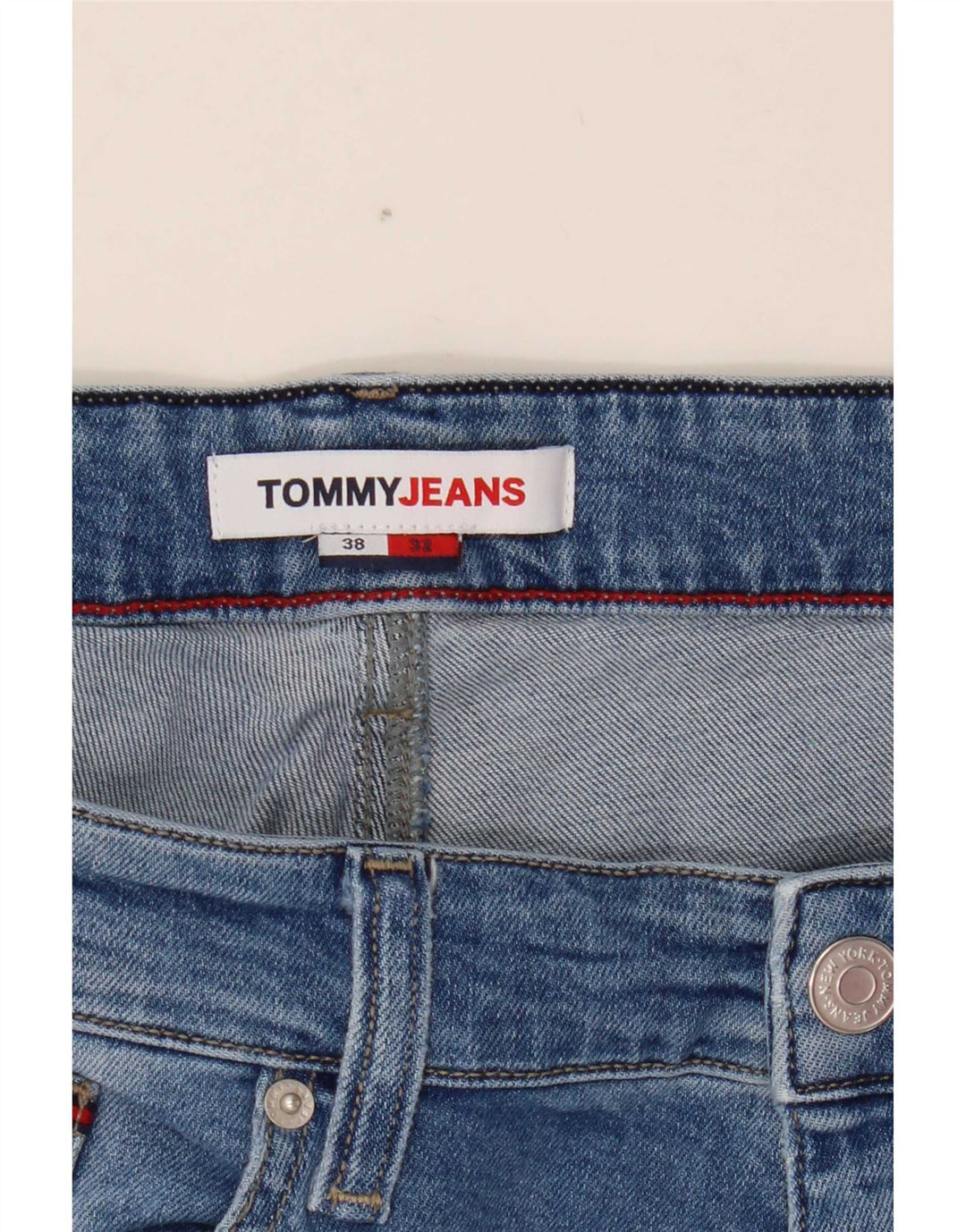 Tommy Hilfiger Herre Slim Jeans W38 L29 Blå