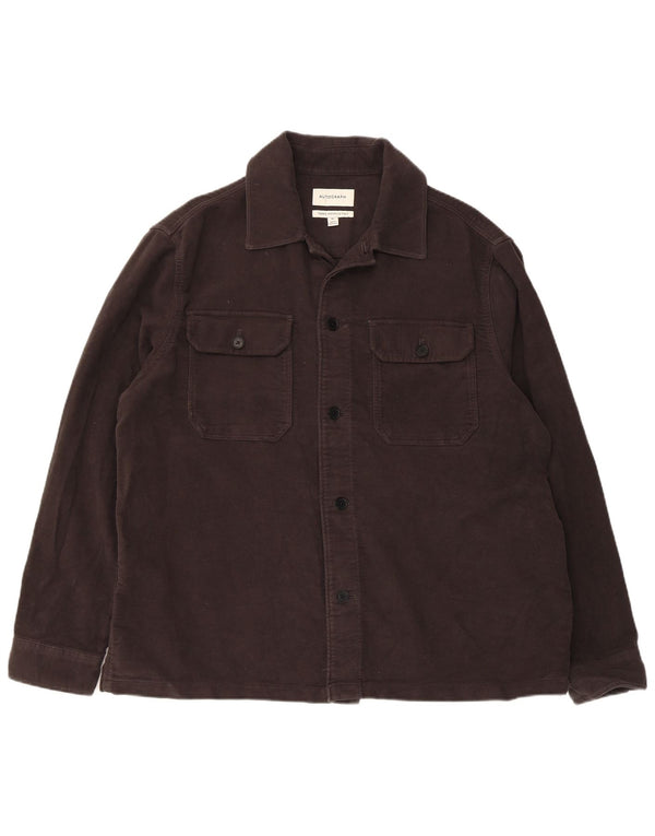 Marks & Spencer Herre Autograph Overshirt Skjorte XL Grå Bomuld