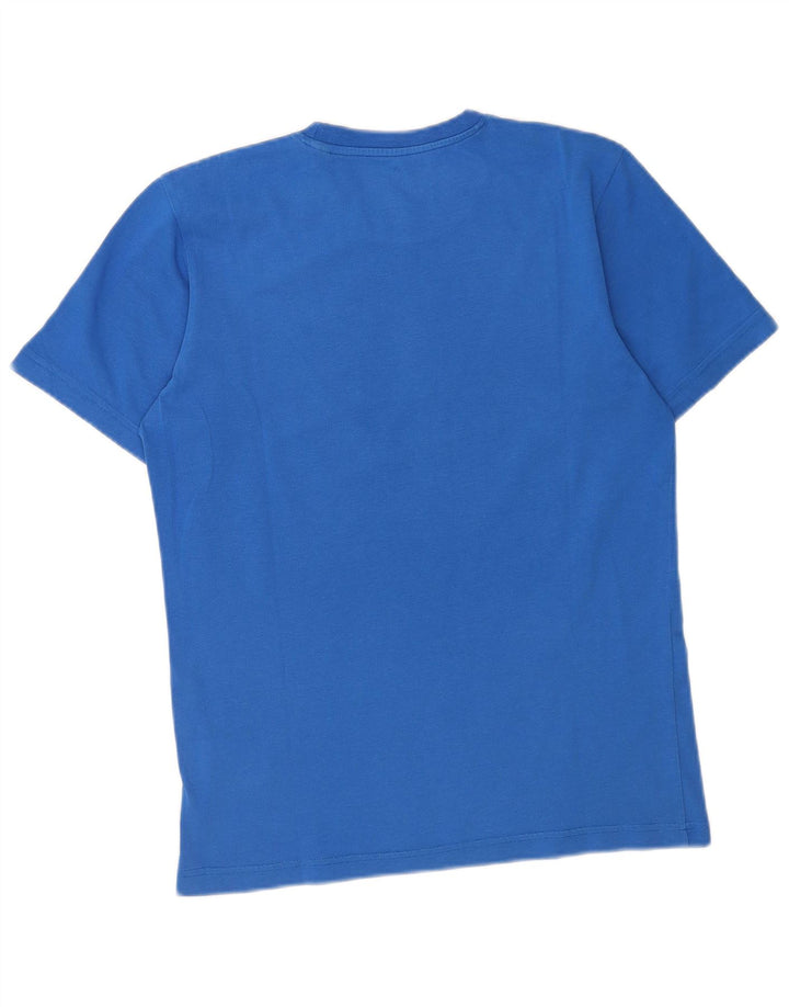 Adidas Herre Climalite grafisk T-shirt top lille blå bomuld