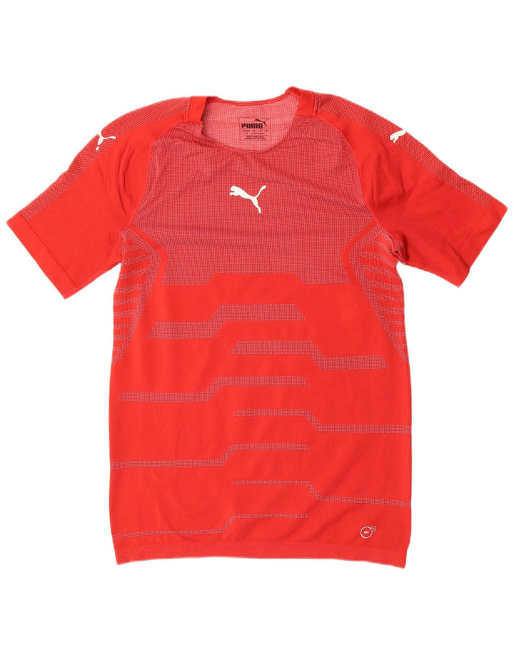 Puma Herre Grafisk T-Shirt Top Stor Rød Stribet