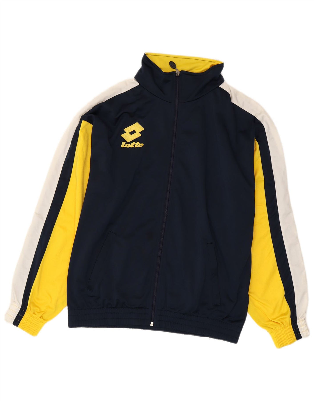 Lotto Herre grafisk træningsdragt Topjakke Medium Navy Blue Colourblock