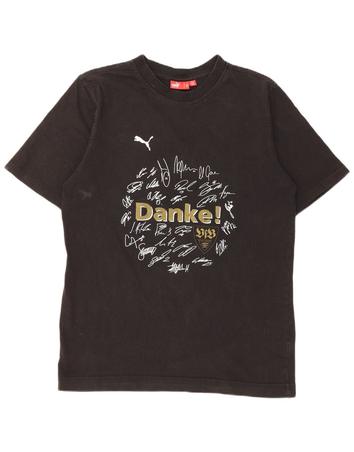 Puma Herre grafisk T-shirt top lille sort bomuld