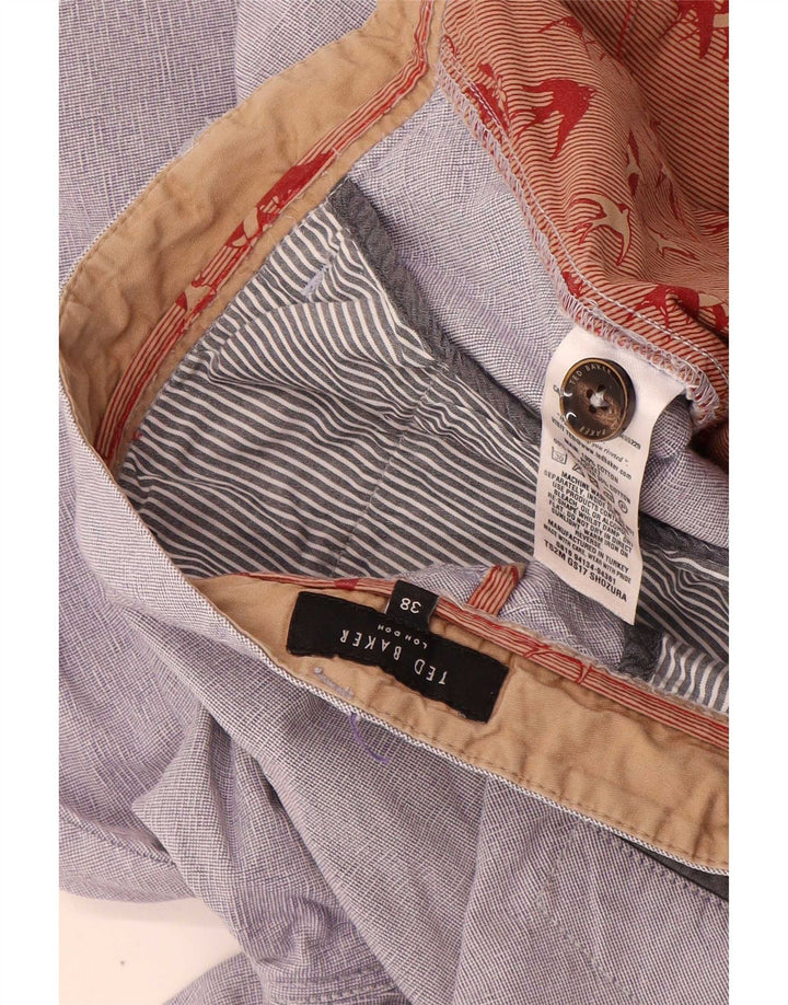 Ted Baker Herre Chino Shorts W38 XL Grå Bomuld