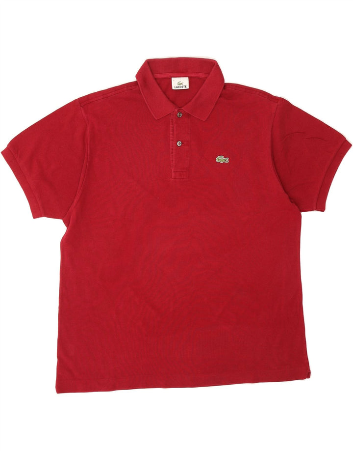 LACOSTE Mens Polo Shirt Size 6 XL Red Cotton Vintage Lacoste and Second-Hand Lacoste from Messina Hembry 