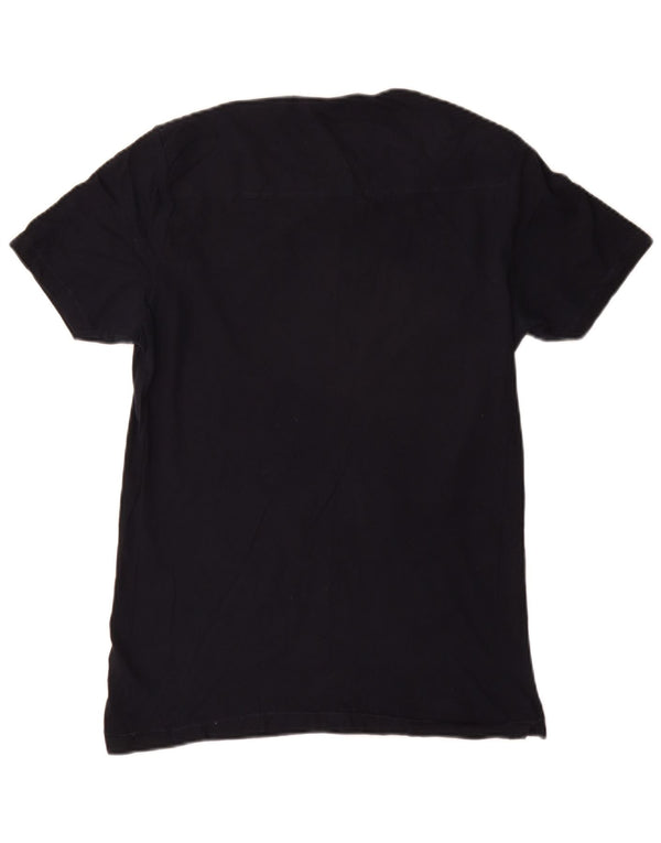French Connection Herre T-shirt Top Medium Marineblå Bomuld