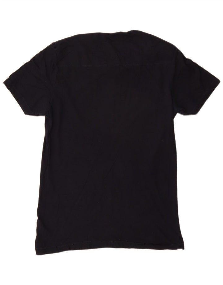 French Connection Herre T-shirt Top Medium Marineblå Bomuld