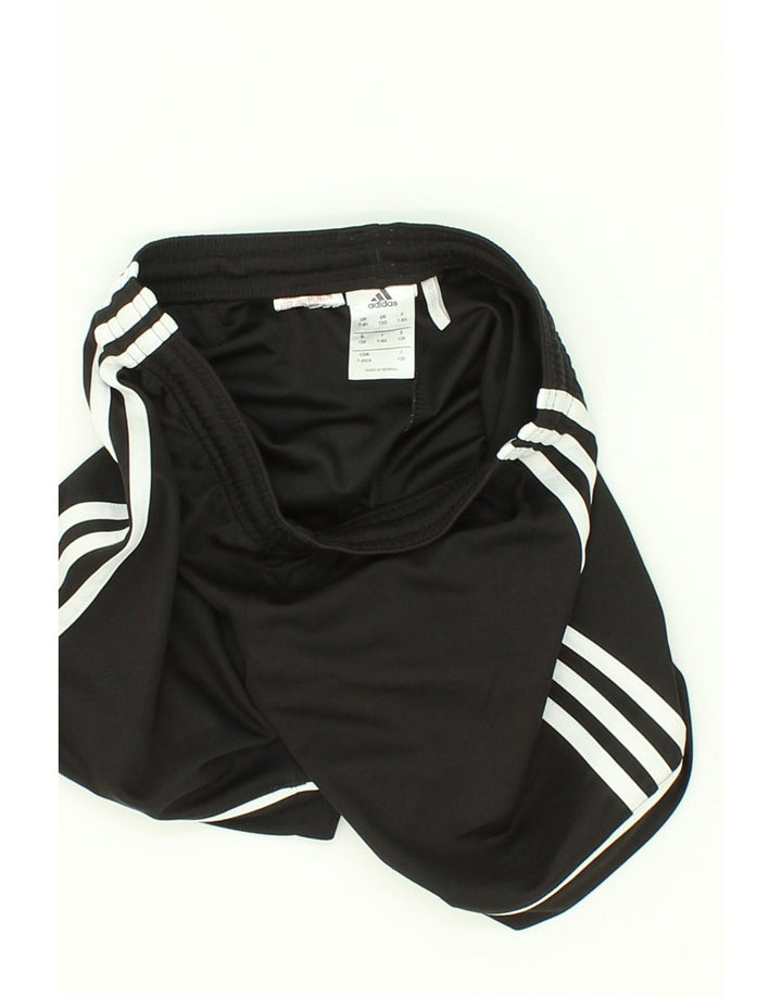 ADIDAS Boys Climalite Sport Shorts 7-8 Years Black Polyester Vintage Adidas and Second-Hand Adidas from Messina Hembry 