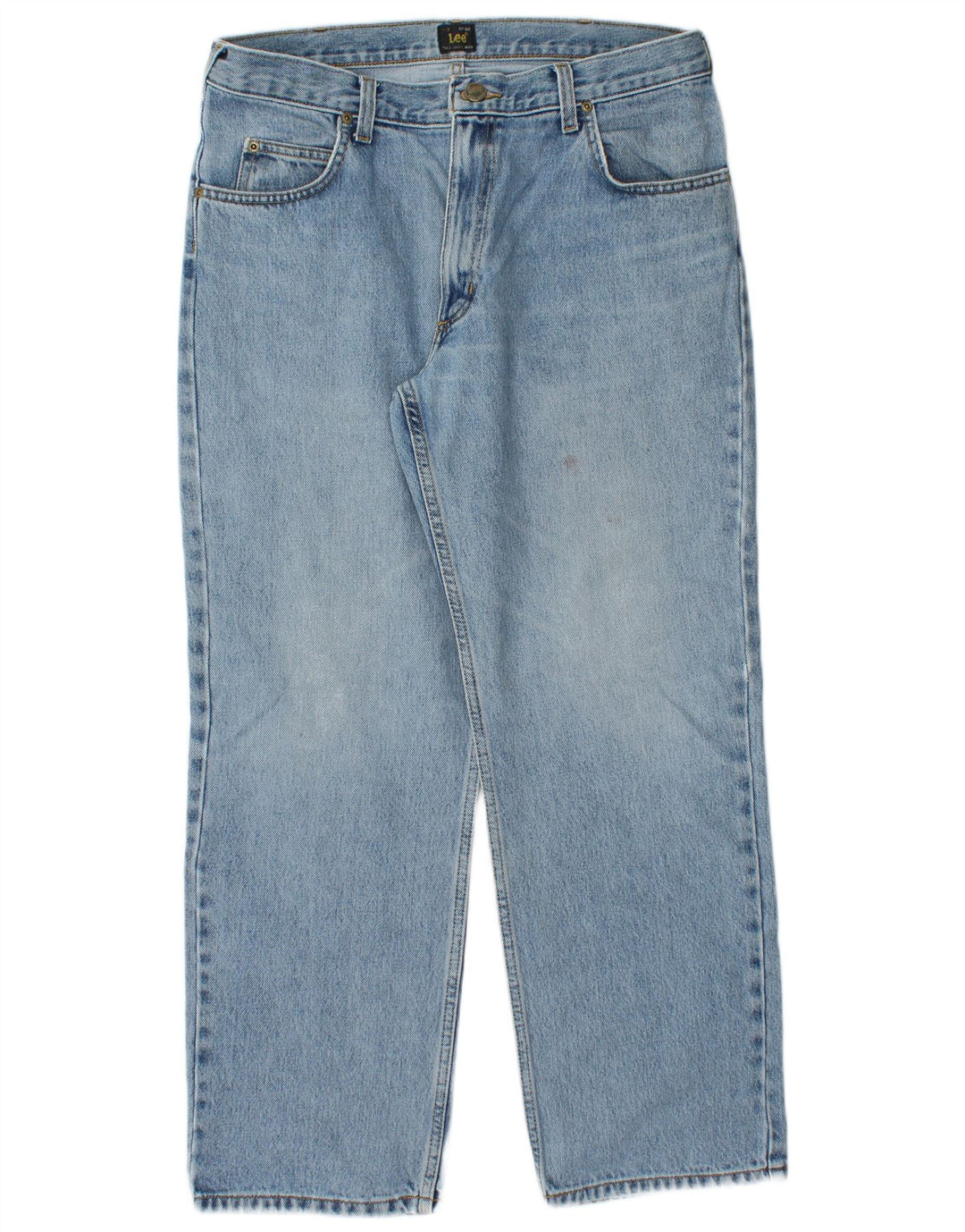 LEE Mens Brooklyn Comfort Straight Jeans W36 L30 Blå Bomuld