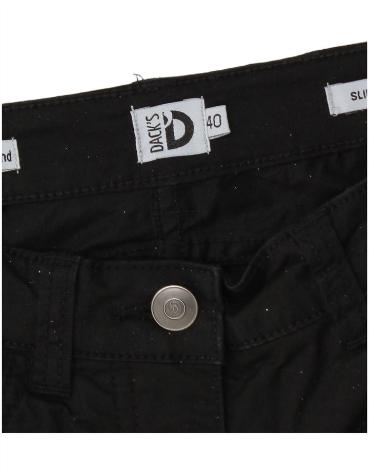 Dacks slanke fritidsbukser til kvinder IT 40 Small W26 L28 Sort bomuld