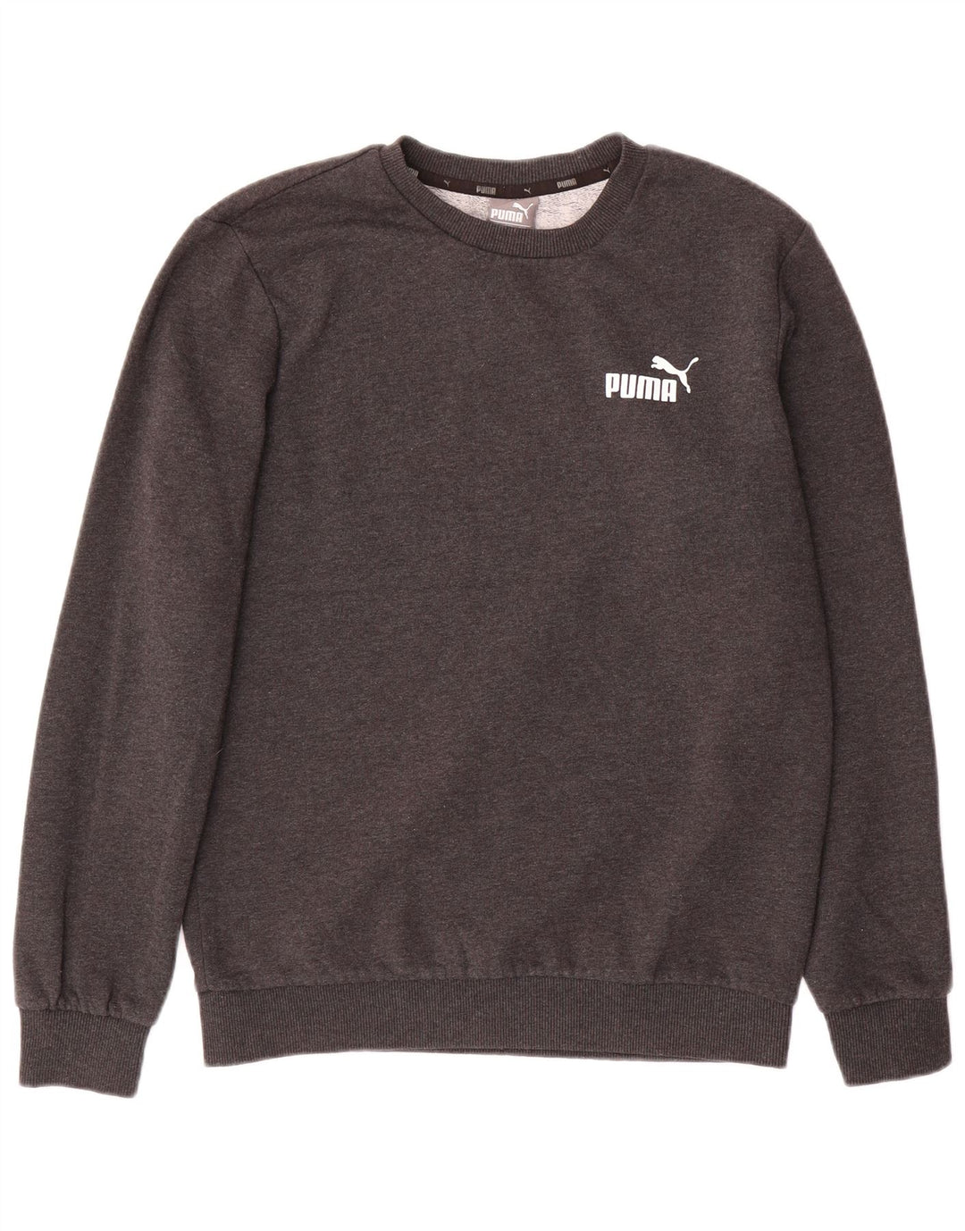 Puma Herre Sweatshirt Jumper Lille Grå Bomuld