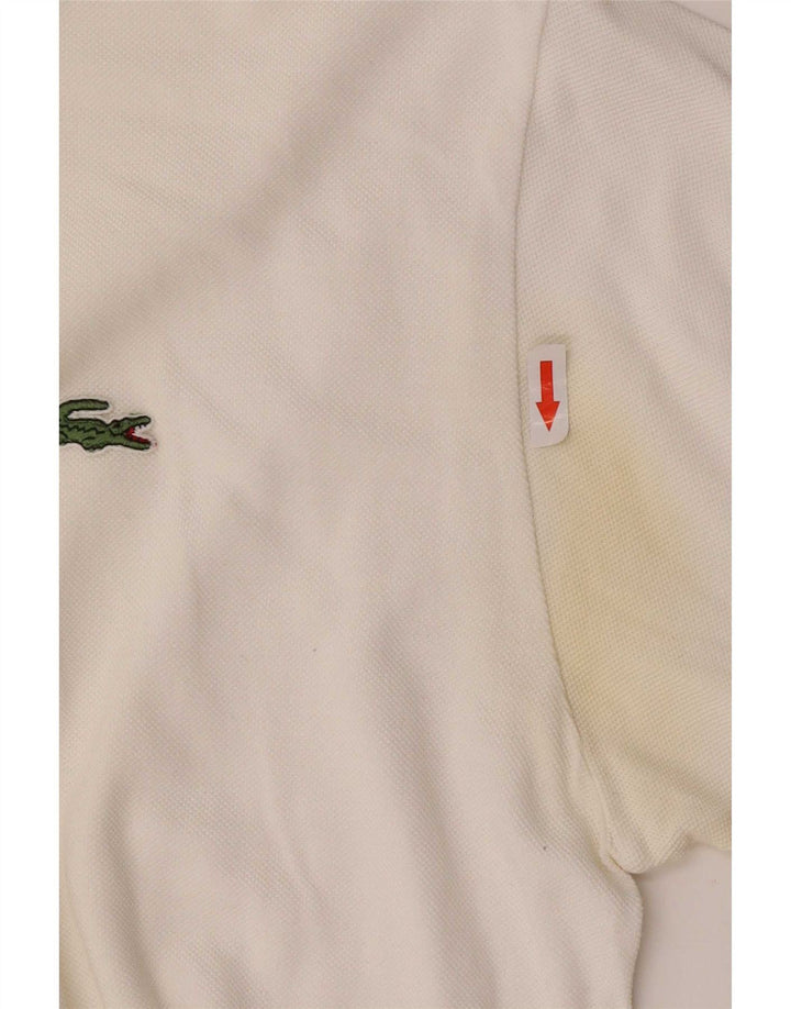 Lacoste herre poloskjorte str. 5 Large Hvid bomuld