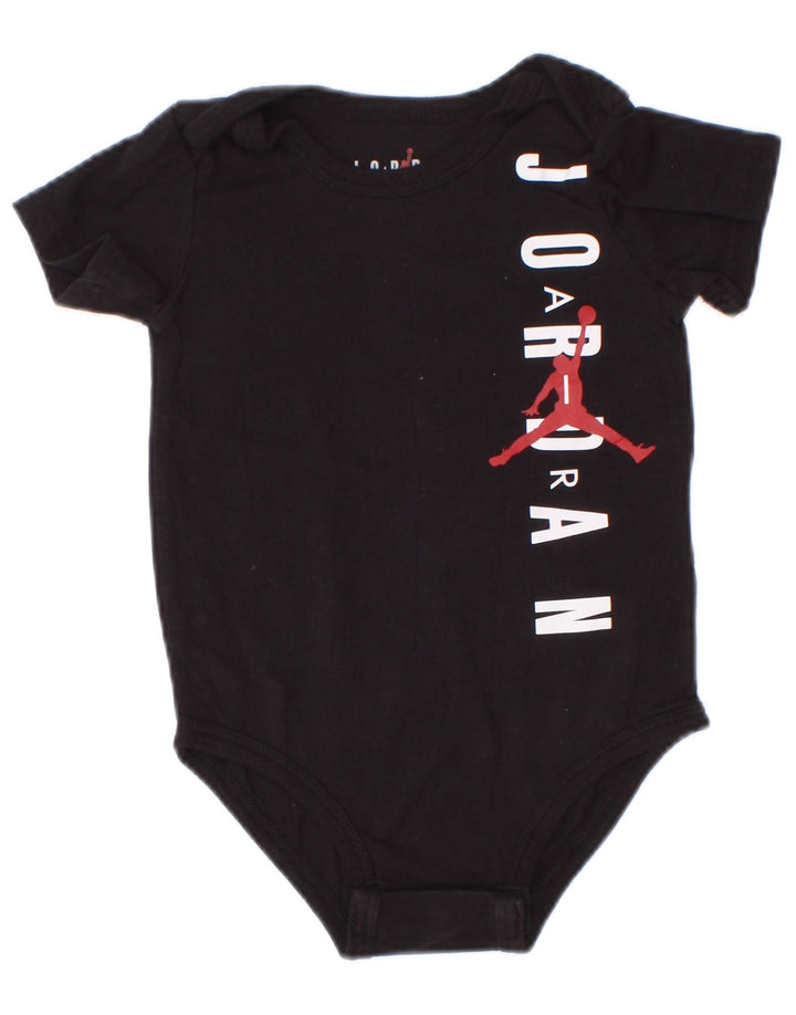Jordan Baby Boys Grafisk Bodysuit 6-9 måneder sort bomuld