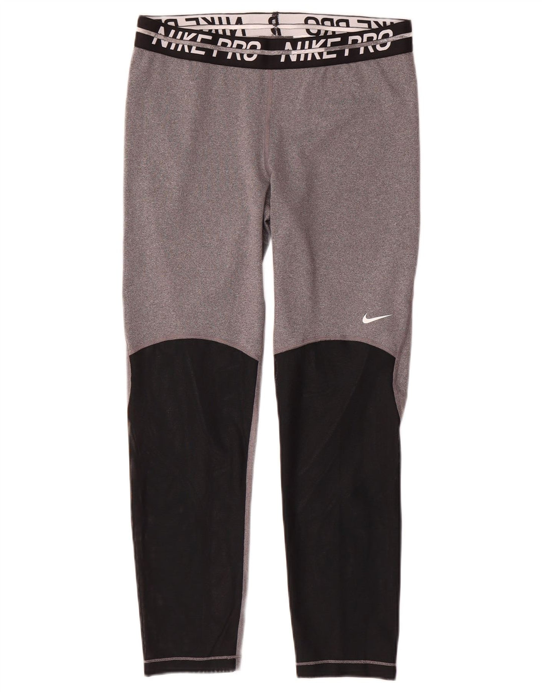 Nike Dame Dri Fit Grafiske Leggings UK 14 Medium Grey Colourblock