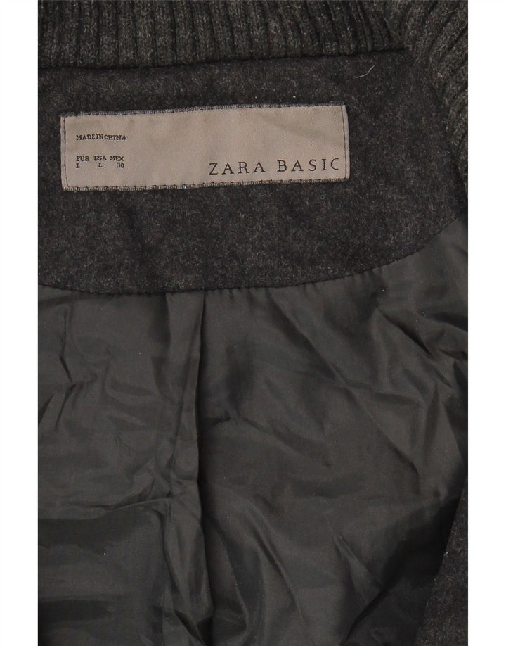 Zara Dame Overfrakke UK 16 Large Grå