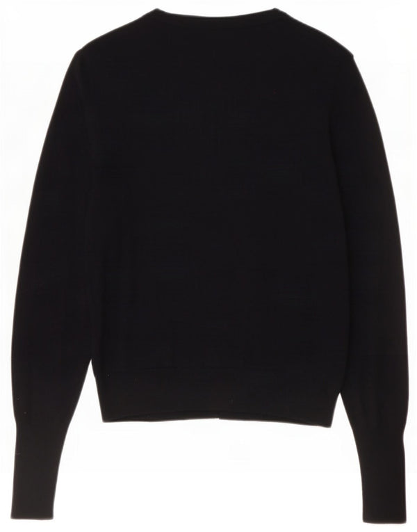 Marks & Spencer Dame Cardigan Sweater UK 10 Small Black Viscose