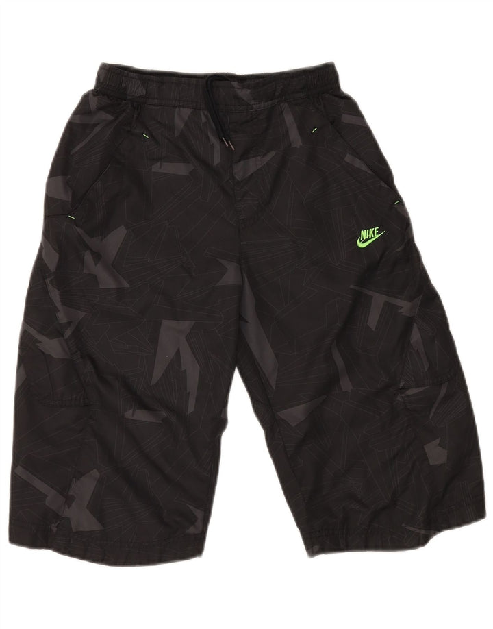 NIKE Sportsshorts til drenge 12-13 år Stor sort geometrisk polyester