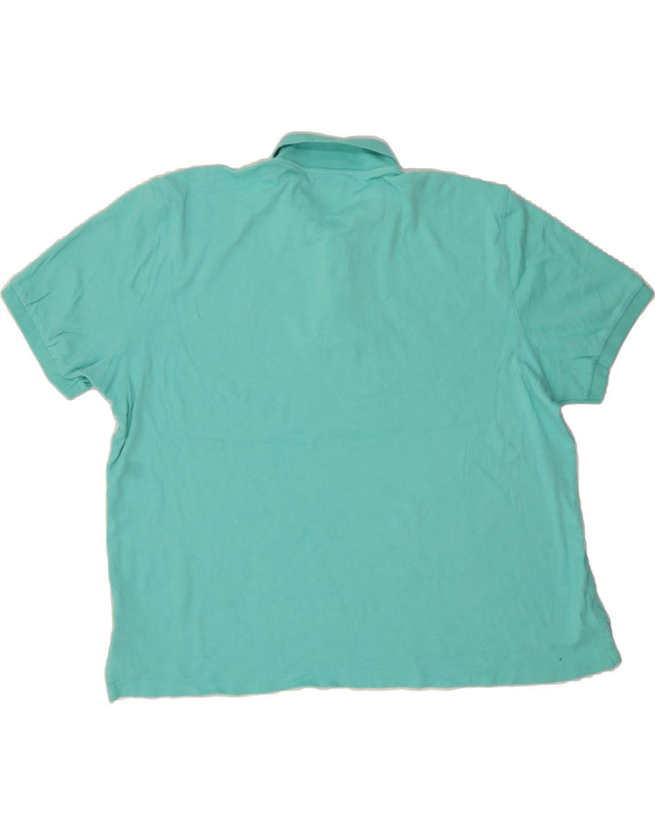 CHAPS Mens Polo Shirt 2XL Turquoise Cotton Vintage Chaps and Second-Hand Chaps from Messina Hembry 