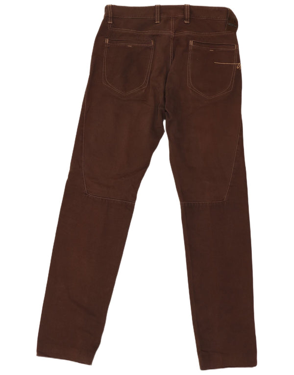 Vintage lige fritidsbukser til kvinder W32 L32 brun bomuld