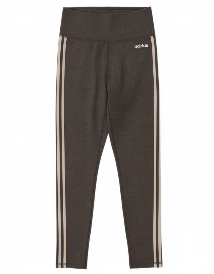 Adidas Womens Climalite Leggings UK 12/14 Medium Grey Polyester