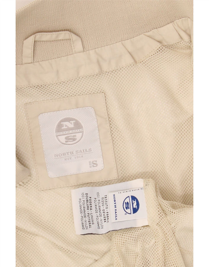 NORTH SAILS Dame Bomber Jacket UK 10 Small Beige Polyamid