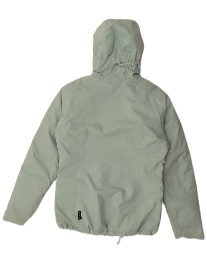 Jack Wolfskin Dame Hætte Oversized Polstret Jakke UK 8/10 Small Green