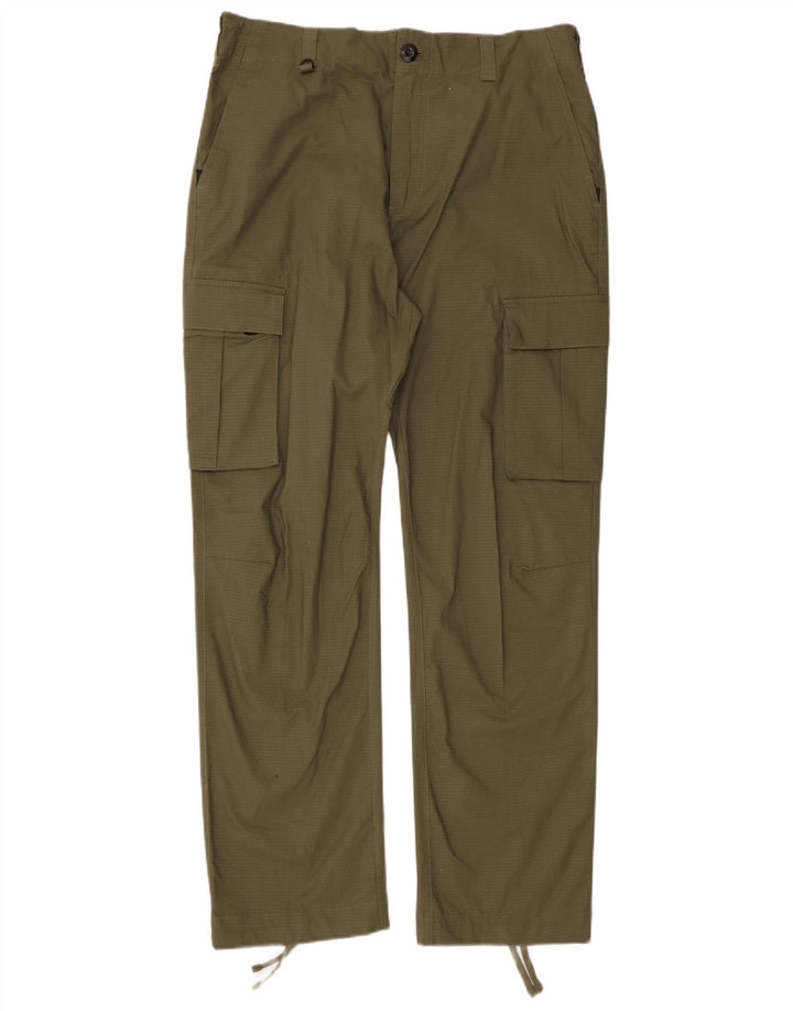 Nike Straight Cargo-bukser til mænd W32 L30 Khaki ternet bomuld