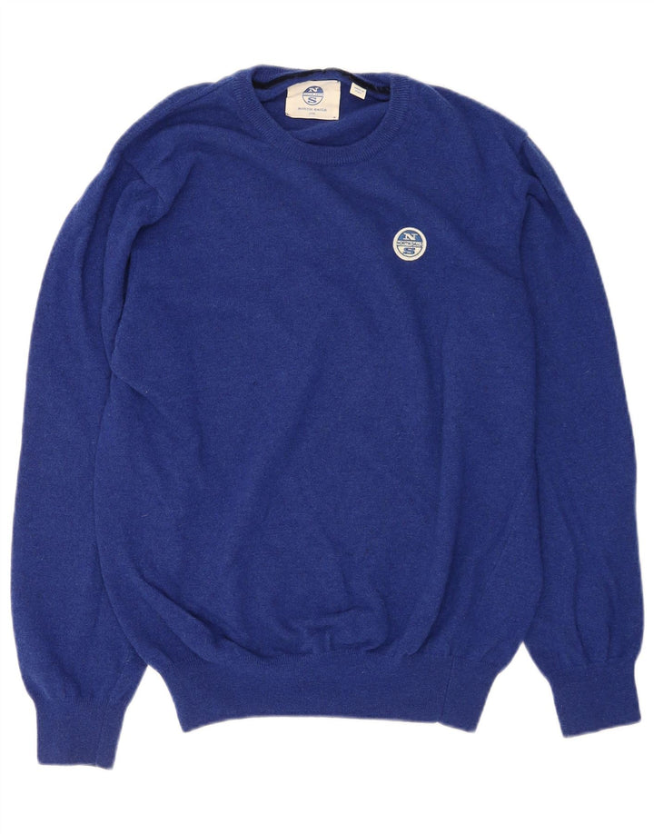 North Sails Herre Crew Neck Jumper Sweater 2XL Blå Uld