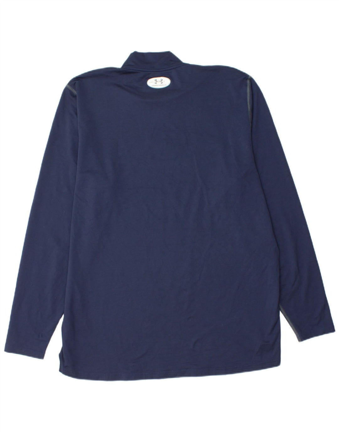 Under Armour Herre Cold Gear Top Langærmet 2XL Navy Blue Polyester