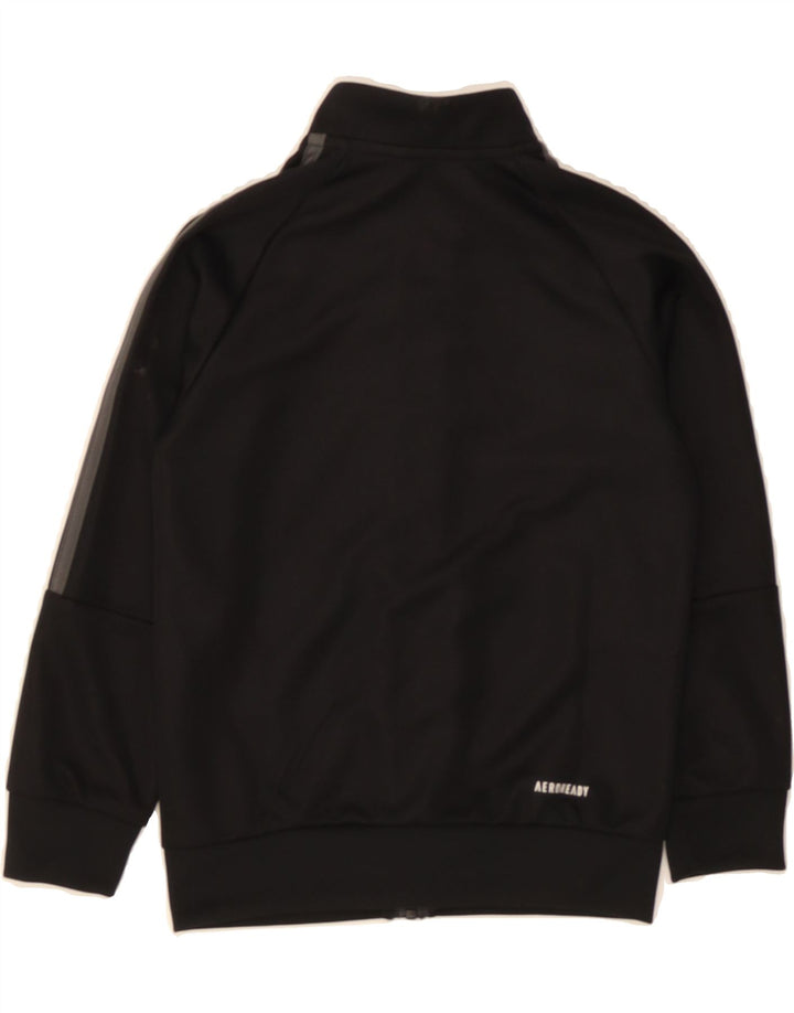 ADIDAS Boys Graphic Tracksuit Top Jacket 5-6 Years Black Polyester Vintage Adidas and Second-Hand Adidas from Messina Hembry 