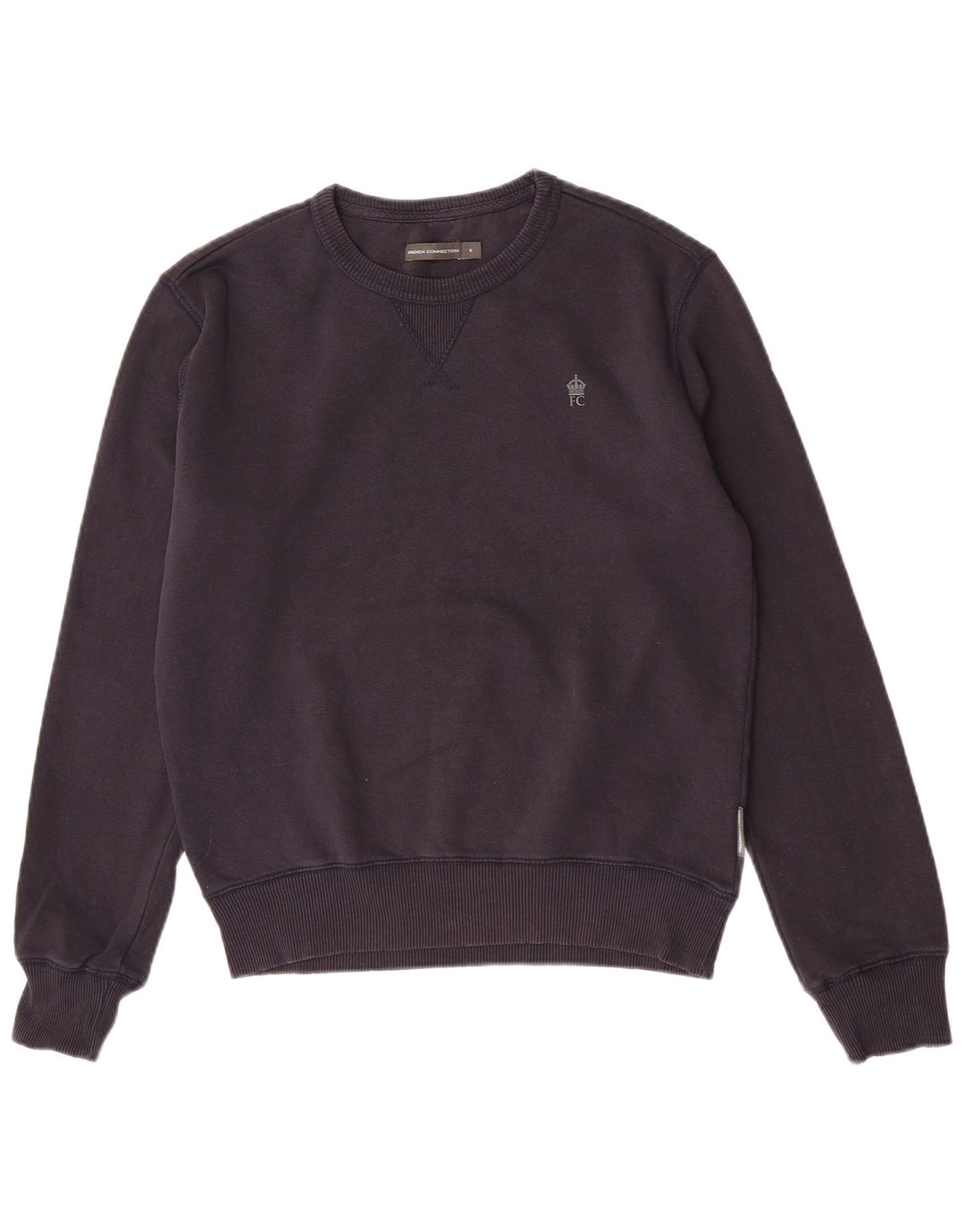 French Connection Herre sweatshirt Jumper lille marineblå bomuld