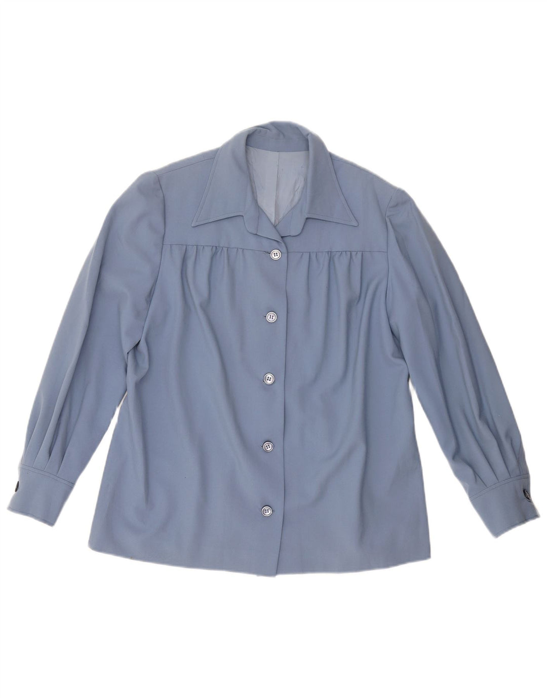 VINTAGE Dameskjorte UK 18 XL Blå