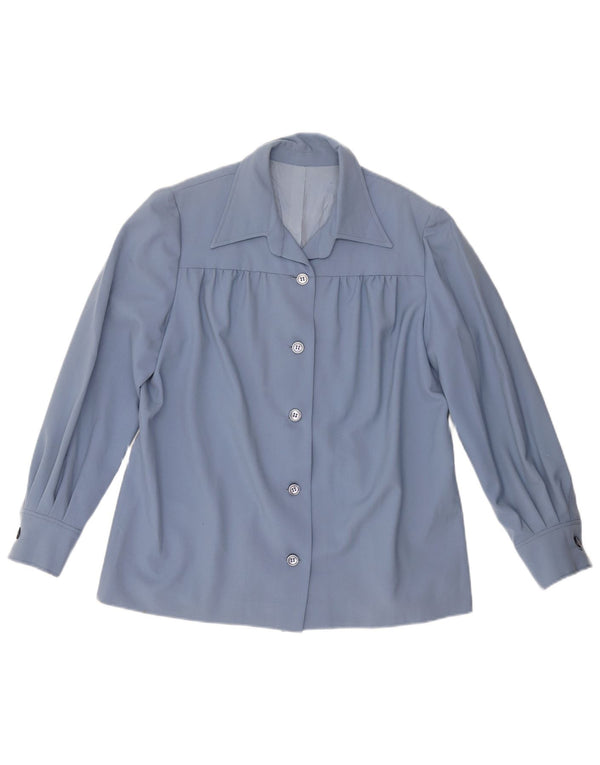 VINTAGE Dameskjorte UK 18 XL Blå