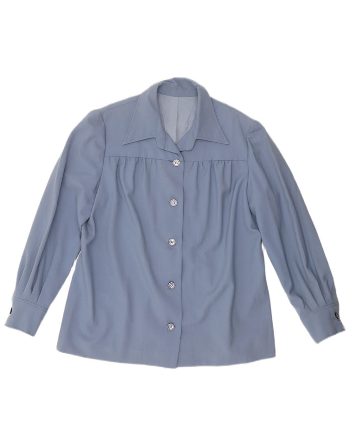 VINTAGE Dameskjorte UK 18 XL Blå