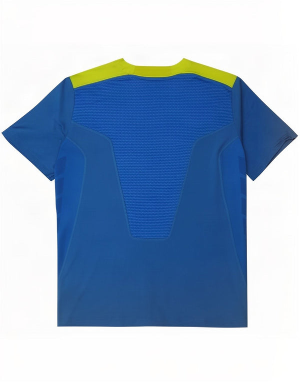 Adidas Herre Climacool T-Shirt Top Medium Blue Colourblock