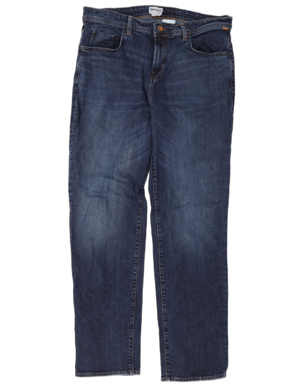Timberland Straight Jeans til mænd W36 L34 Marineblå bomuld