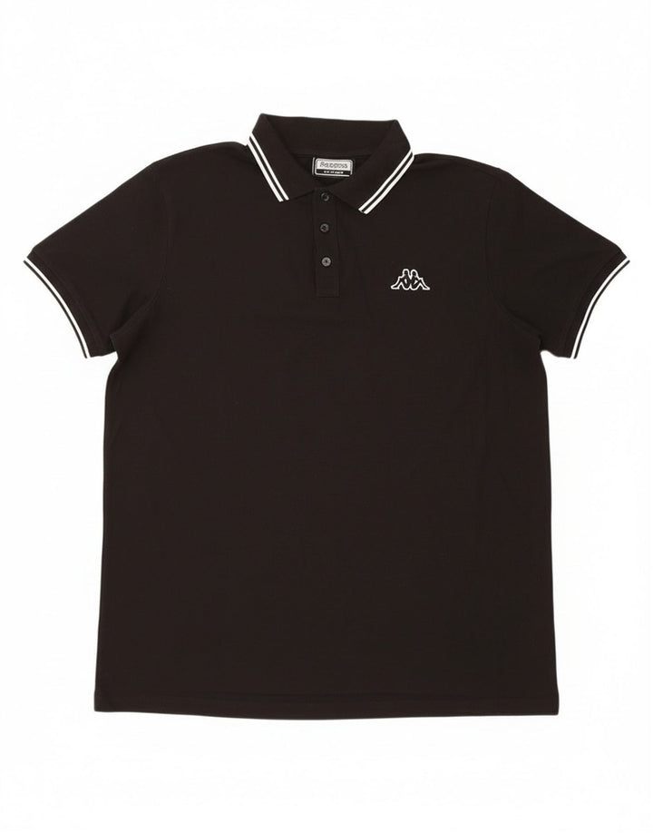 Kappa herre poloshirt XL sort