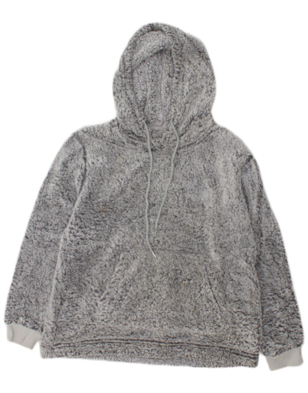 John Lewis Dame Hætte Fleece Jumper UK 14 Medium Grey Polyester