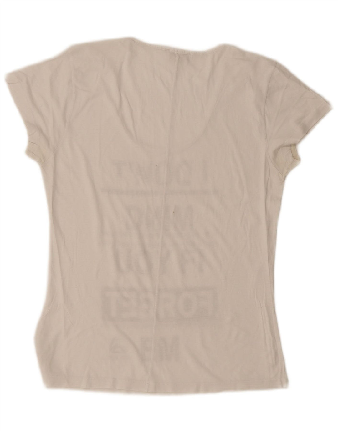 Diesel Dame Grafisk T-Shirt Top UK 14 Large White