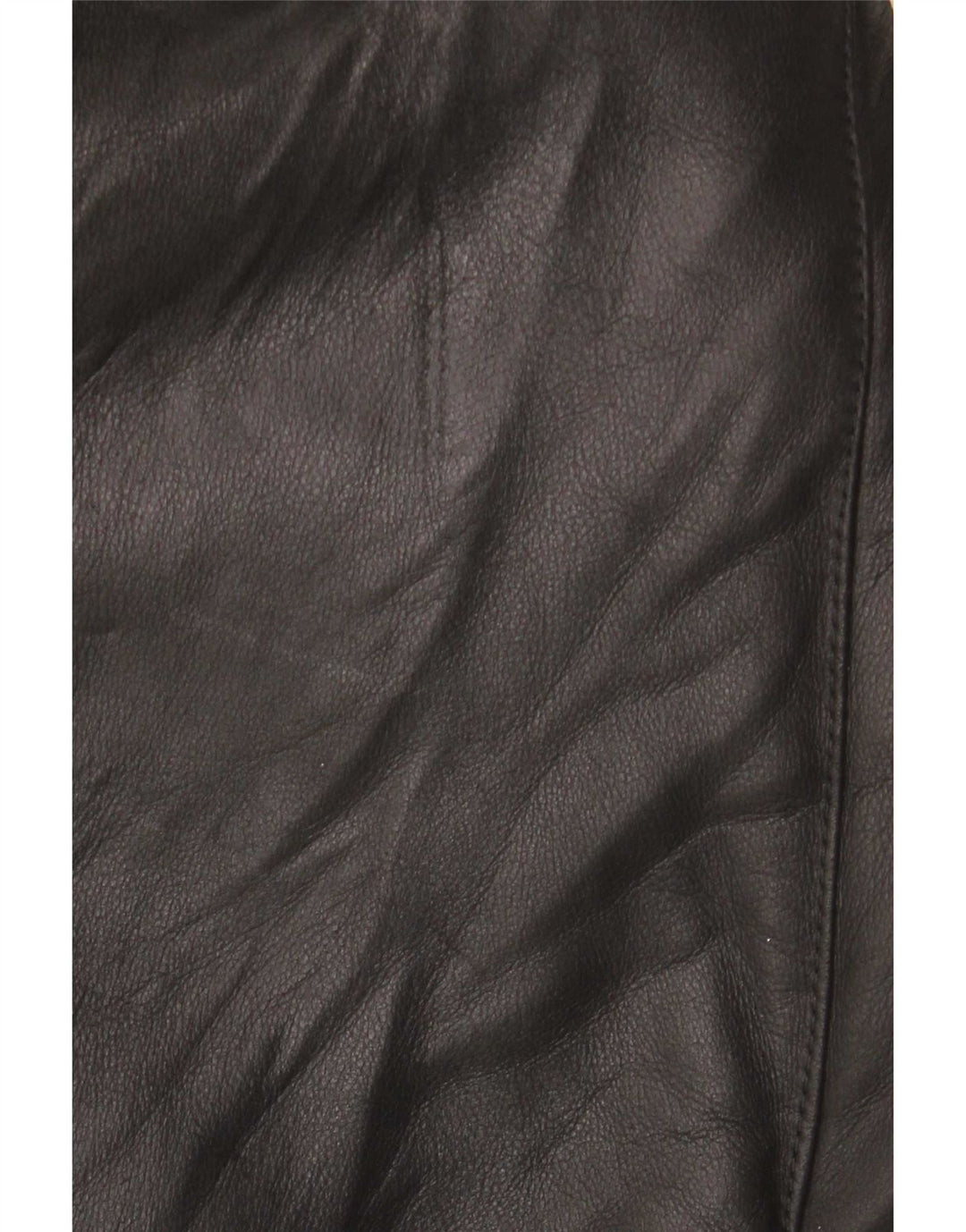 Vintage Dame Shearling Coat UK 12 Medium Black Læder