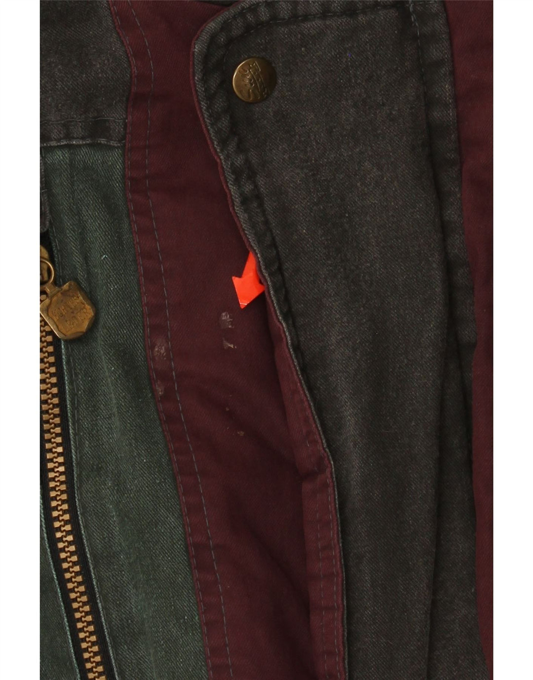 Whisper Herre Bomber Polstret Jakke UK 40 Stor Grøn Colourblock