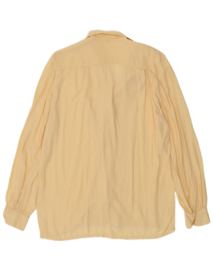 Vintage dameskjorte UK 16 Large Yellow