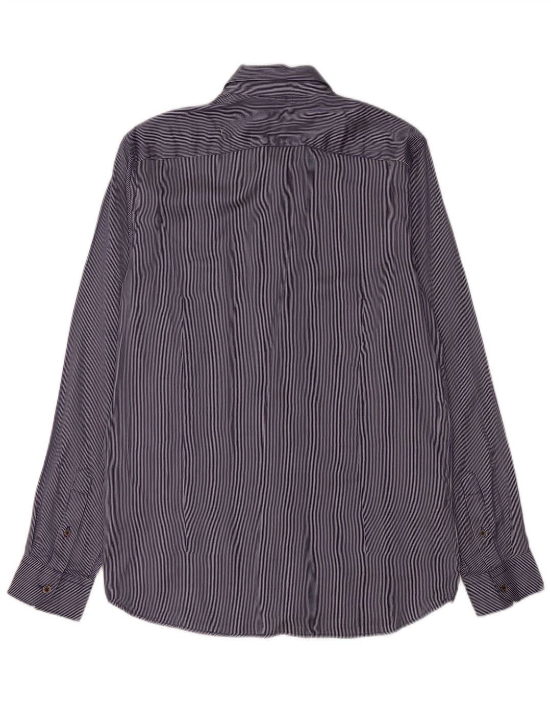 Ted Baker Herreskjorte str. 4 Large Blue Pinstripe Cotton