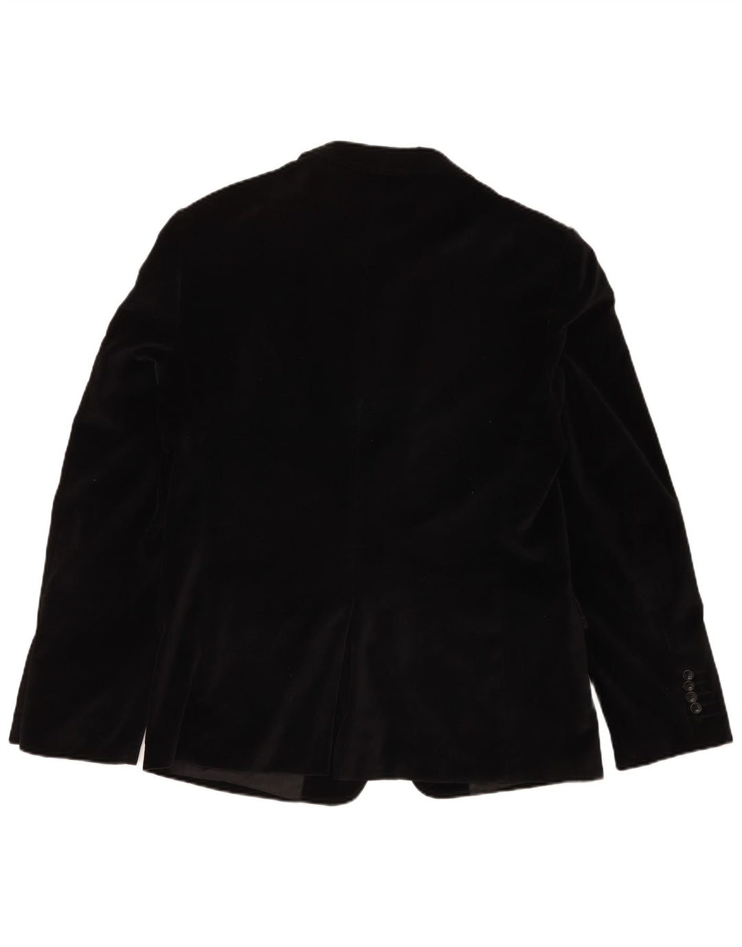 Calliope Herre 2 Button Velvet Blazer Jacket IT 52 XL Sort Bomuld