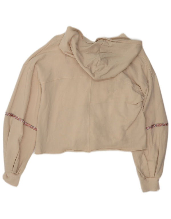 Benetton piger hættetrøje 11-12 år 2XL Off White Bomuld