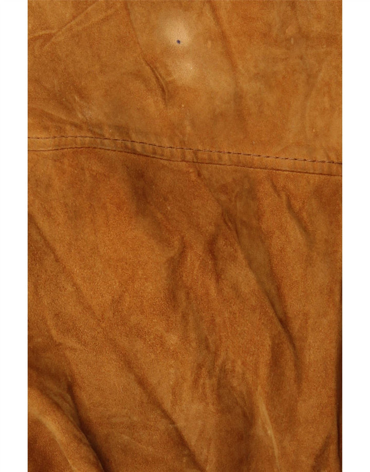 VINTAGE Bomberjakke i ruskind til mænd UK 38 Medium Beige