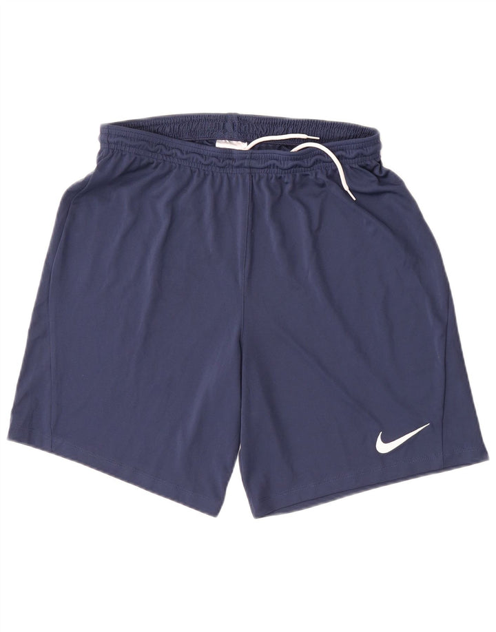 Nike Herre Dri Fit Slim Fit Sportshorts Store Marineblå Polyester