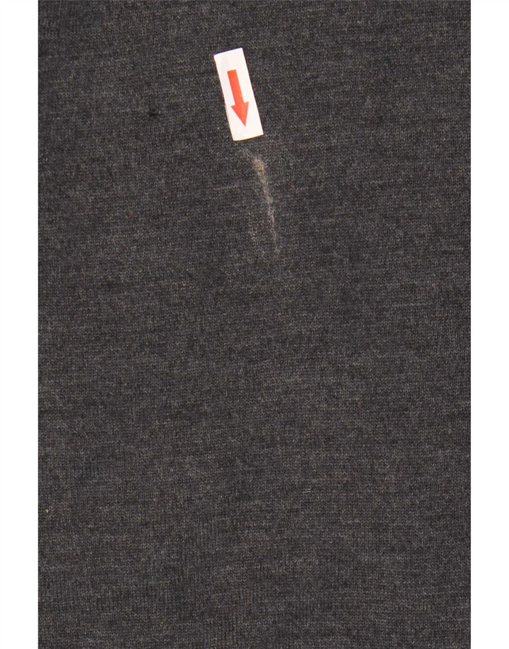 Zara Herre Polo Neck Jumper Sweater XL Grå