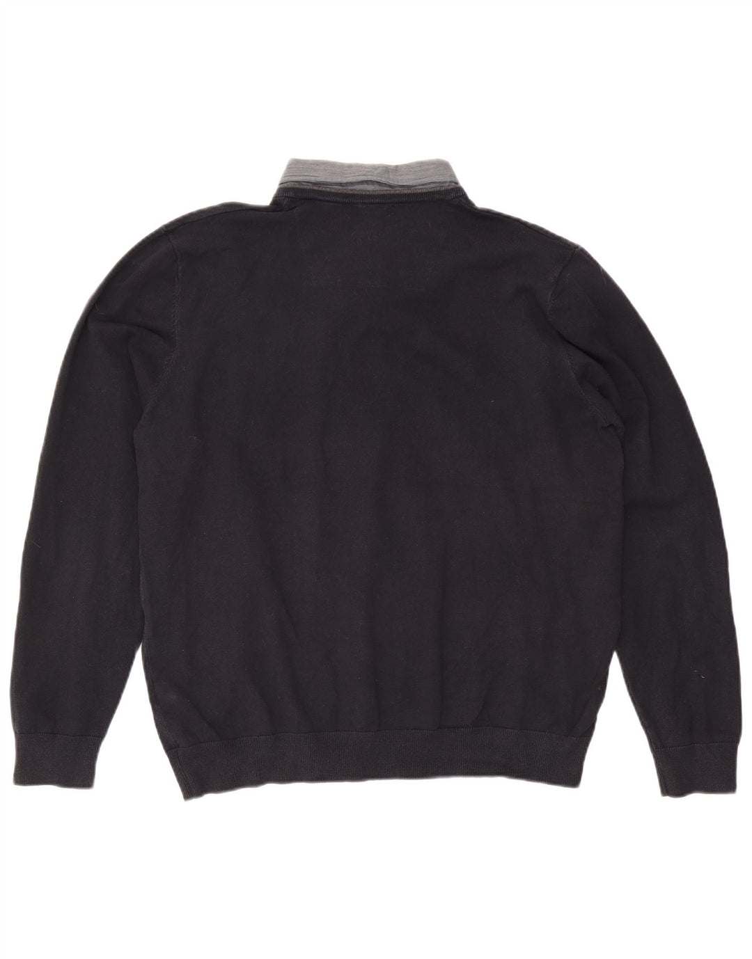 Marks & Spencer Herre V-hals sweater XL marineblå bomuld